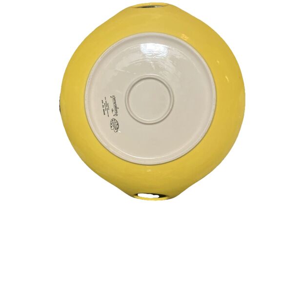 VTG. MCM Temptations Lemon Fruit 15-1/4" Serving Platter W/ Handles & Lemons - Picture 11 of 16